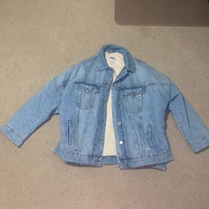 Zara light blue jean jacket new without tags